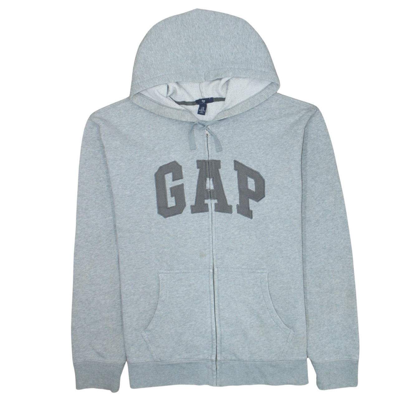 Mens UK Size XL Gap Grey Full Zip Hoodie