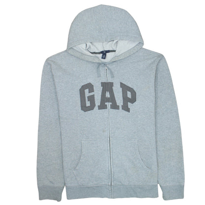 Mens UK Size XL Gap Grey Full Zip Hoodie