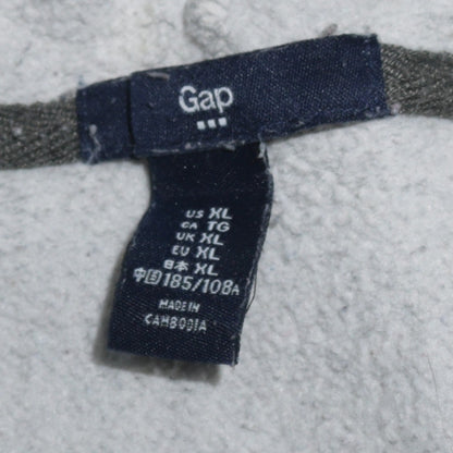 Mens UK Size XL Gap Grey Full Zip Hoodie