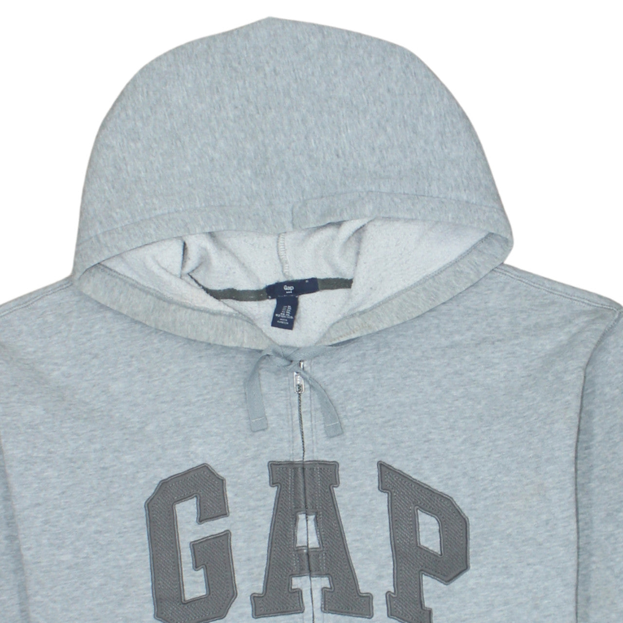 Mens UK Size XL Gap Grey Full Zip Hoodie