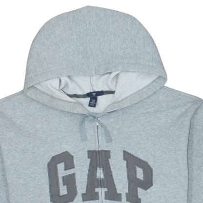 Mens UK Size XL Gap Grey Full Zip Hoodie