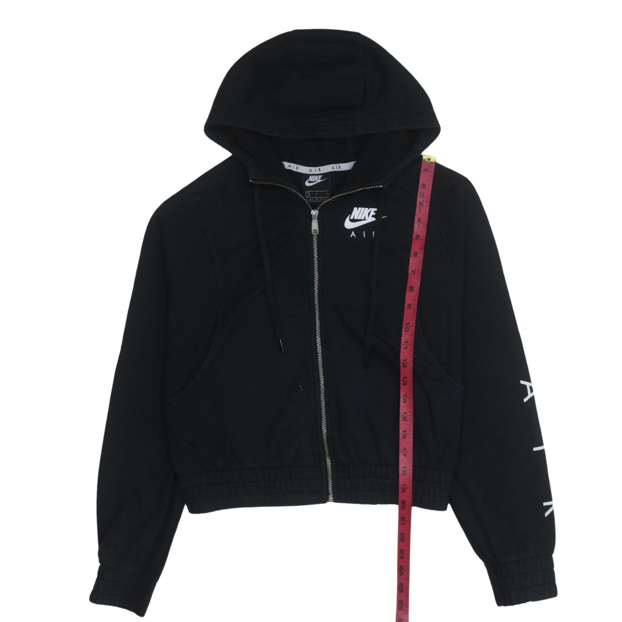 Womens UK Size S Nike Black Full Zip Hoodie
