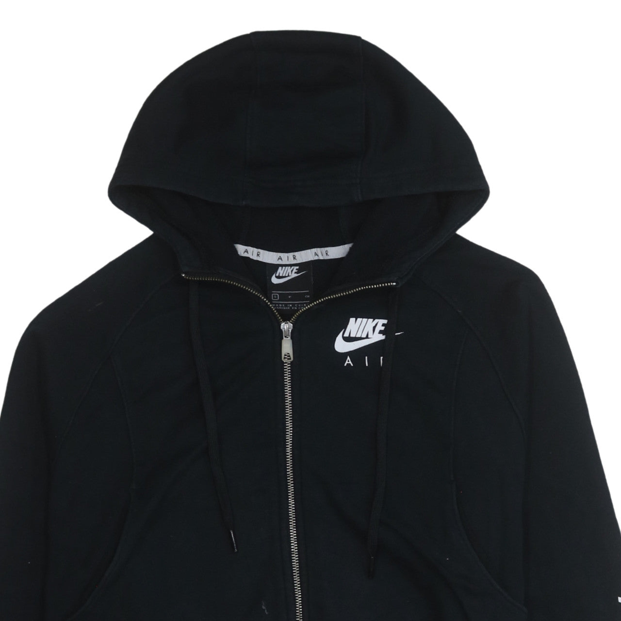 Womens UK Size S Nike Black Full Zip Hoodie