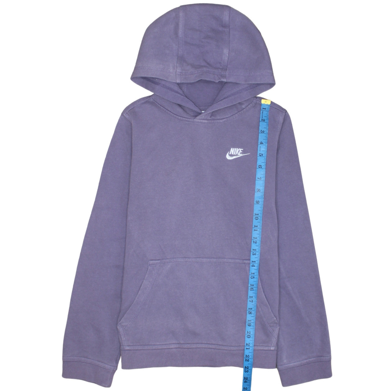 Nike Girls Purple Pullover Hoodie L 147-158cm Fleece Sweatshirt