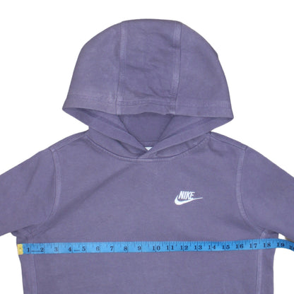 Nike Girls Purple Pullover Hoodie L 147-158cm Fleece Sweatshirt