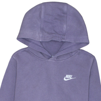 Nike Girls Purple Pullover Hoodie L 147-158cm Fleece Sweatshirt
