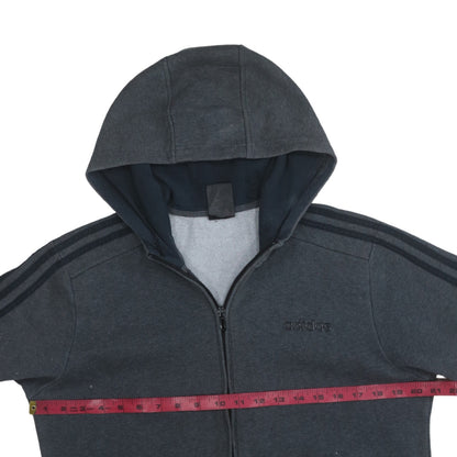 Mens UK Size M adidas Grey Full Zip Hoodie