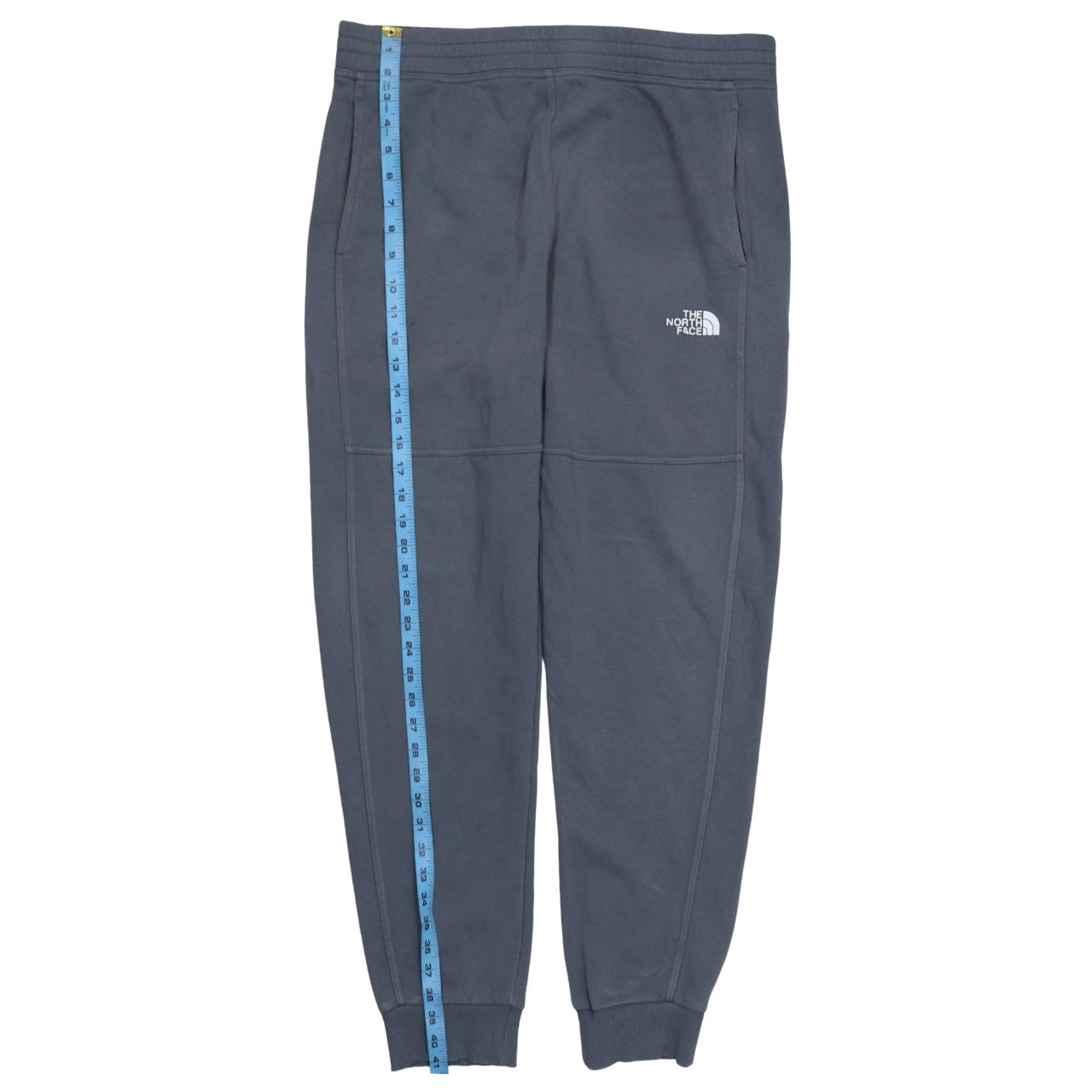 The North Face Mens Grey Jogger Sweatpants L Fleece Tapered Fit