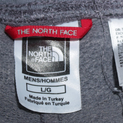 The North Face Mens Grey Jogger Sweatpants L Fleece Tapered Fit
