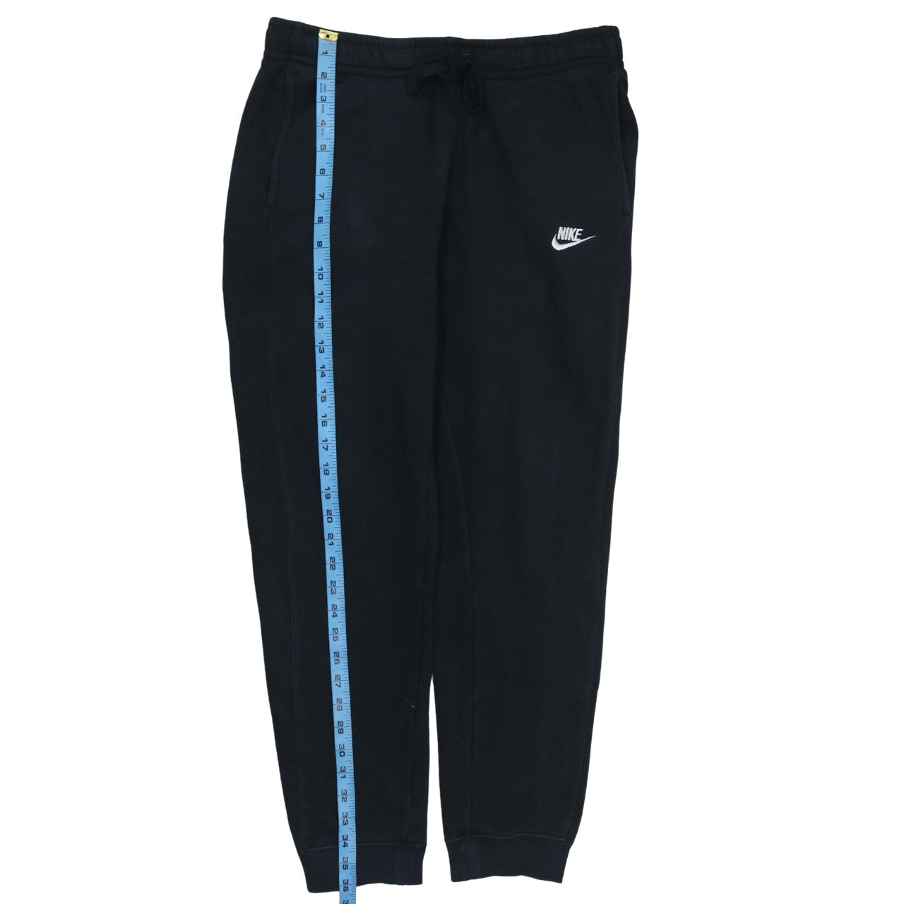 Mens UK Size M Nike Regular Fit Jogger Black Trousers
