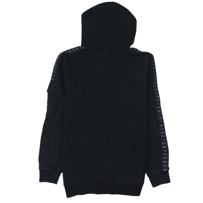 Adidas Boys Black Pullover Hoodie 13-14 Years Cotton Fleece Lined