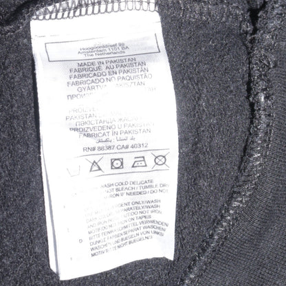 Adidas Boys Black Pullover Hoodie 13-14 Years Cotton Fleece Lined