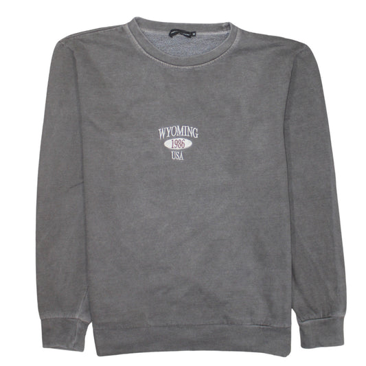 Womens UK Size M PRETTYLITTLETHING Grey Pullover Sweatshirt
