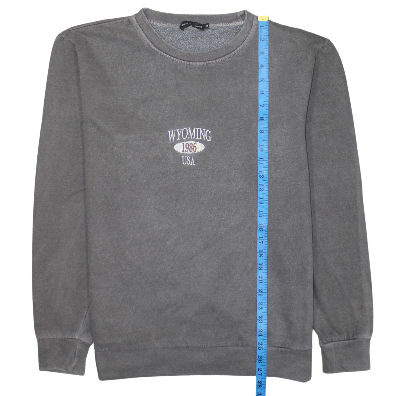 Womens UK Size M PRETTYLITTLETHING Grey Pullover Sweatshirt