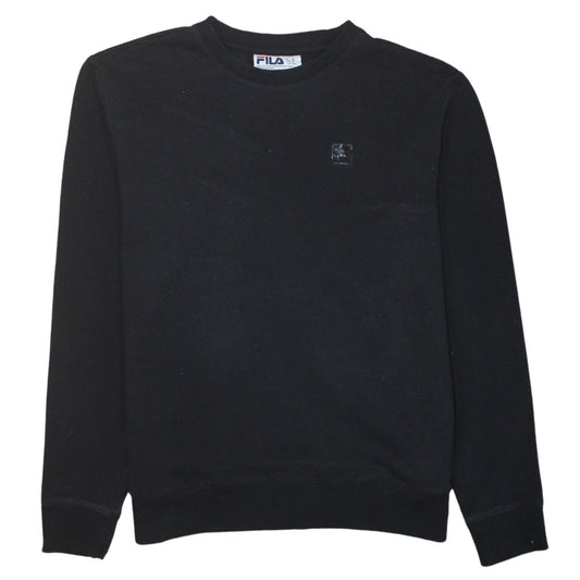 Mens UK Size M FILA Black Pullover Sweatshirt