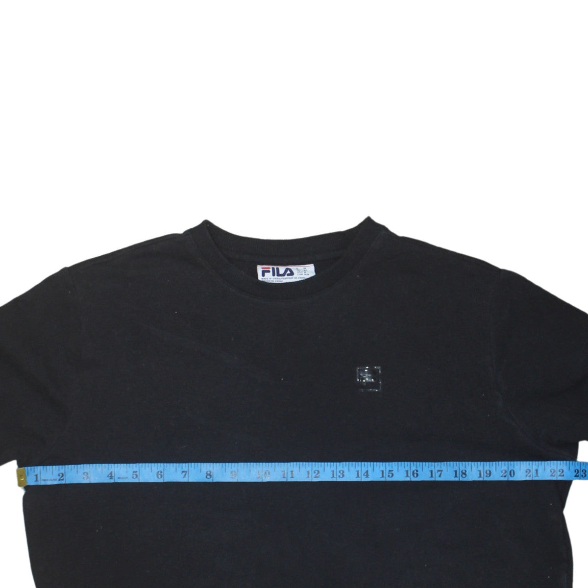 Fila Men's Black Crew Neck Pullover Sweatshirt Size M