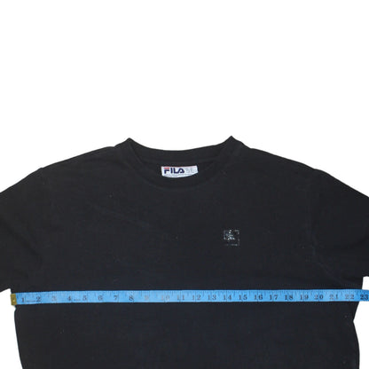 Fila Men's Black Crew Neck Pullover Sweatshirt Size M