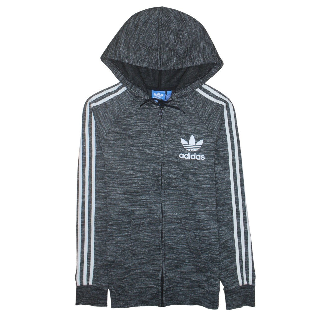 Mens UK Size S adidas Grey Full Zip Hoodie