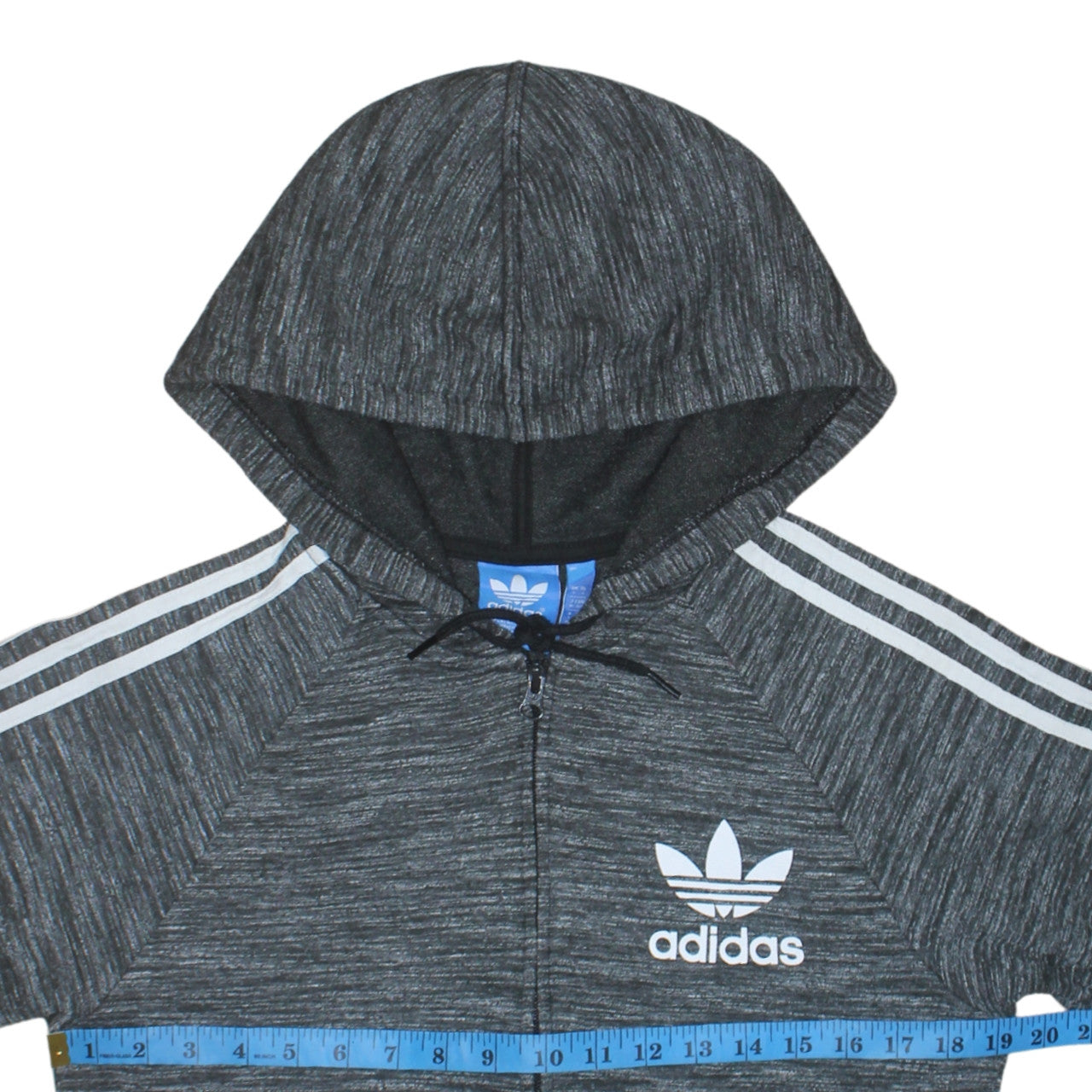 Mens UK Size S adidas Grey Full Zip Hoodie