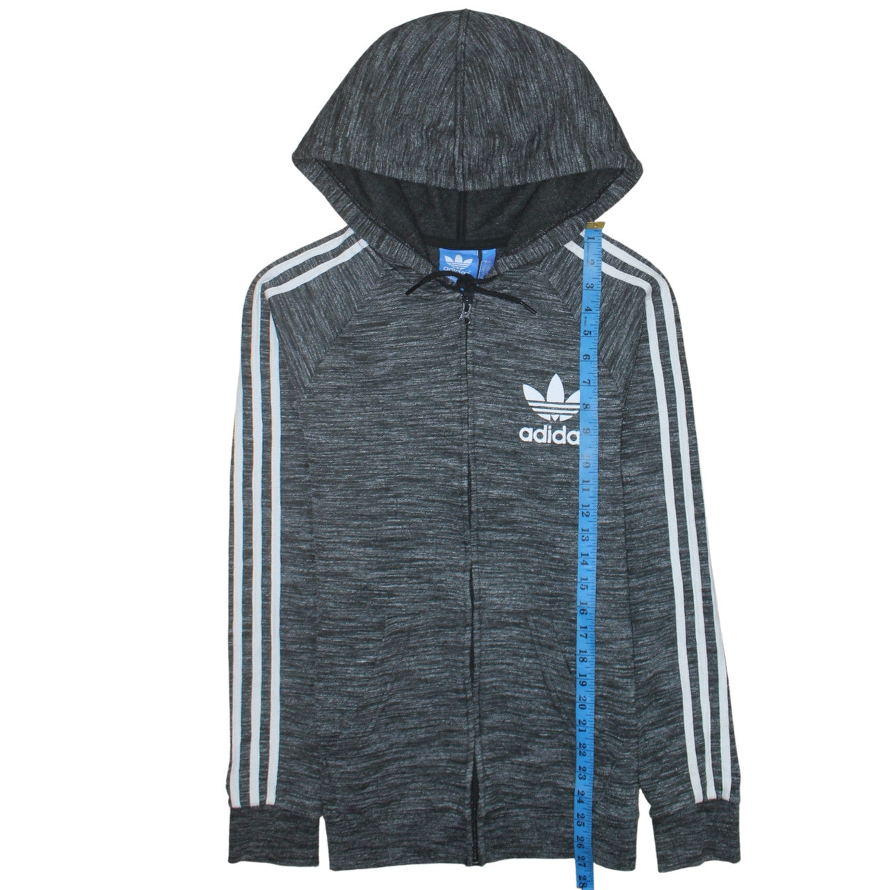 Mens UK Size S adidas Grey Full Zip Hoodie