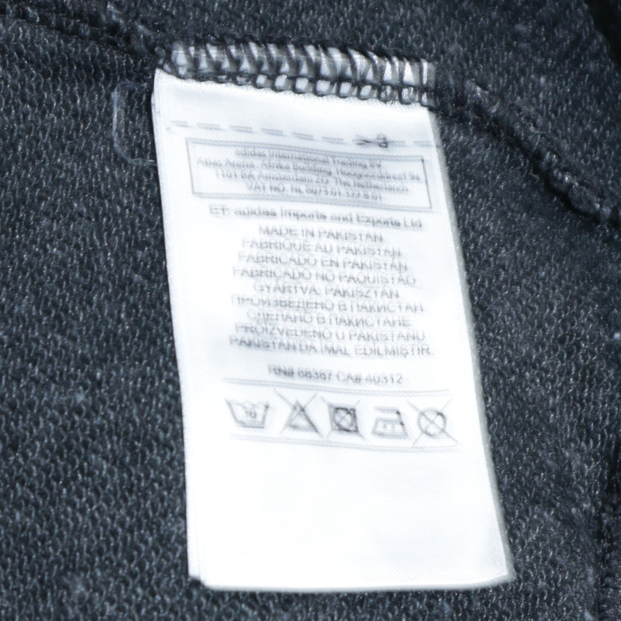 Mens UK Size S adidas Grey Full Zip Hoodie