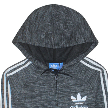 Mens UK Size S adidas Grey Full Zip Hoodie