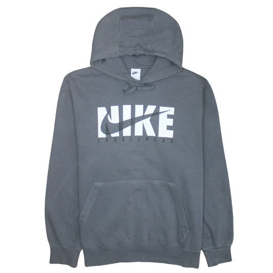 Mens UK Size XL Nike Grey Pullover Hoodie