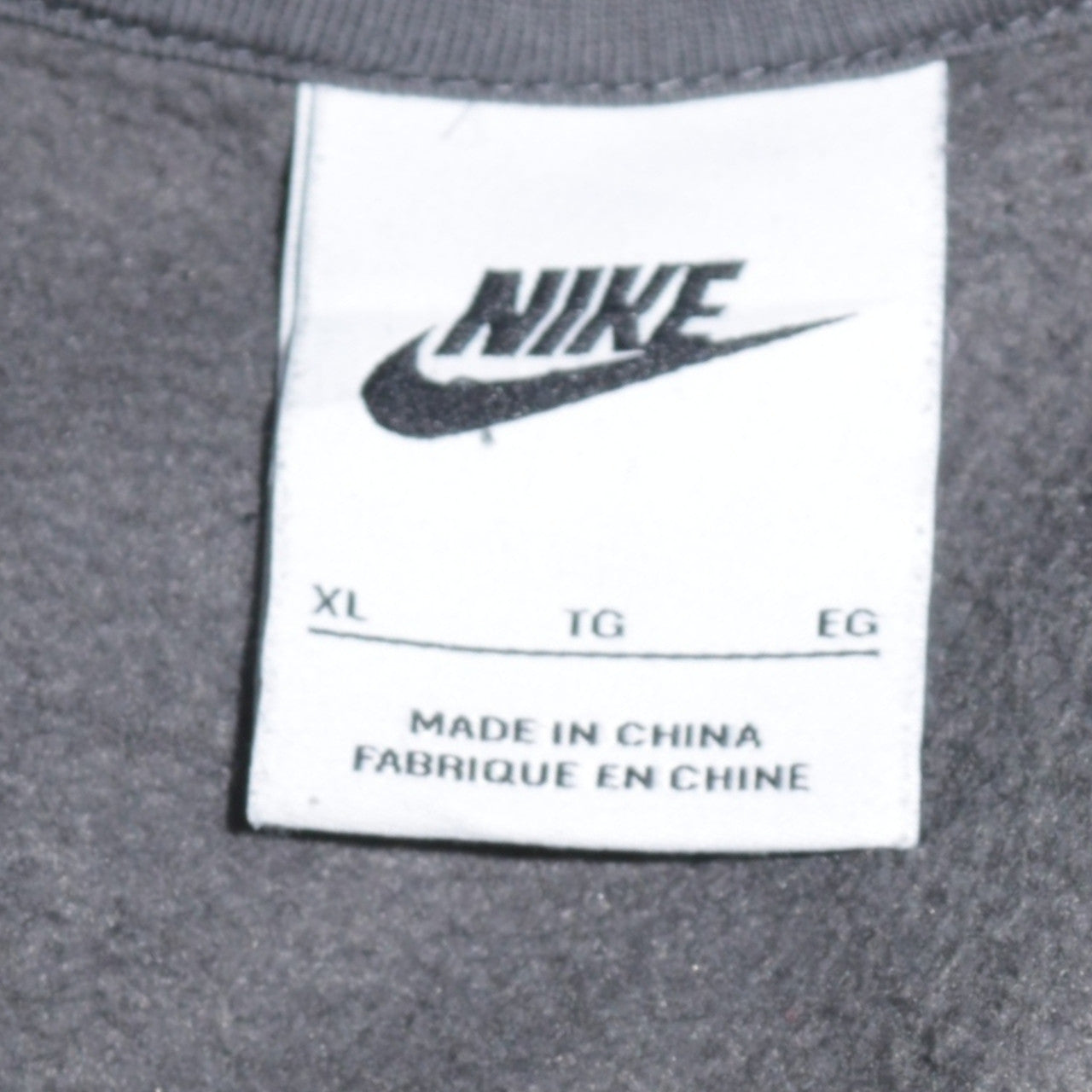 Mens UK Size XL Nike Grey Pullover Hoodie