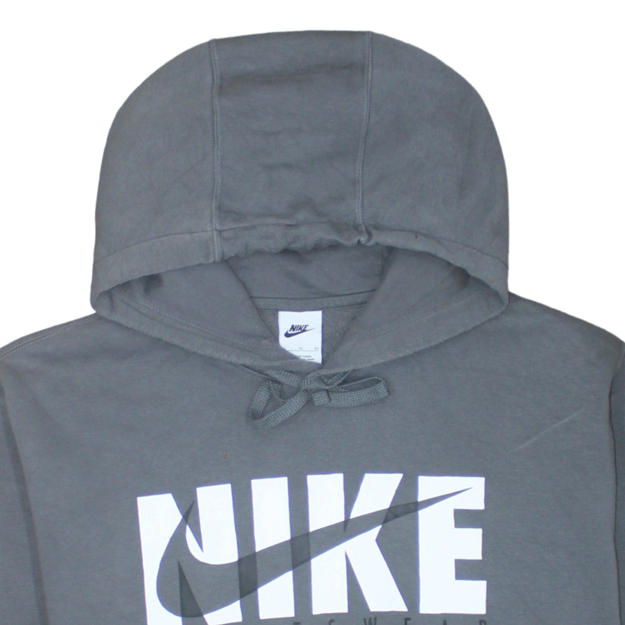Mens UK Size XL Nike Grey Pullover Hoodie