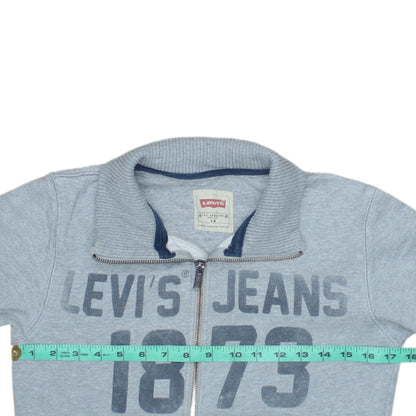 Levi's Boys Grey Full Zip Fleece Sweatshirt Size 14 Years