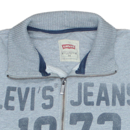 Levi's Boys Grey Full Zip Fleece Sweatshirt Size 14 Years