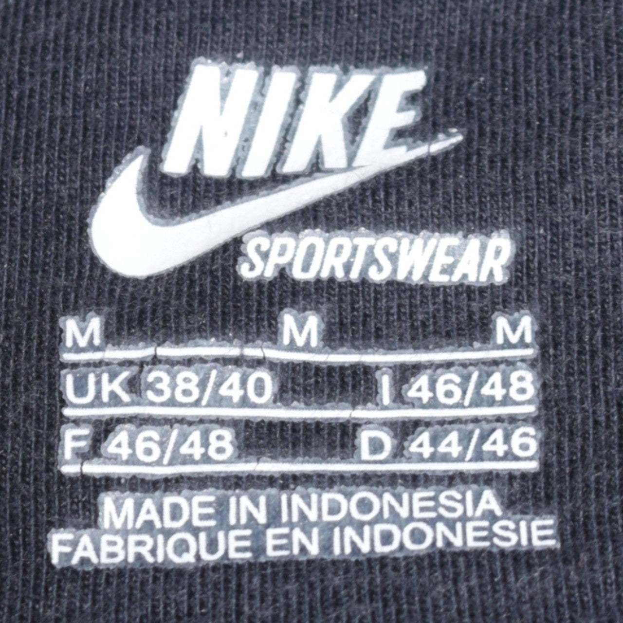Mens UK Size M Nike Black Full Zip Hoodie
