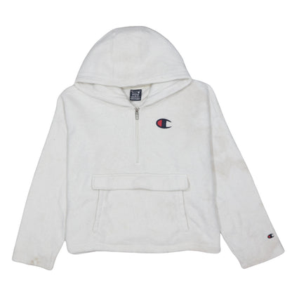 Womens UK Size M Champion White Pullover Hoodie