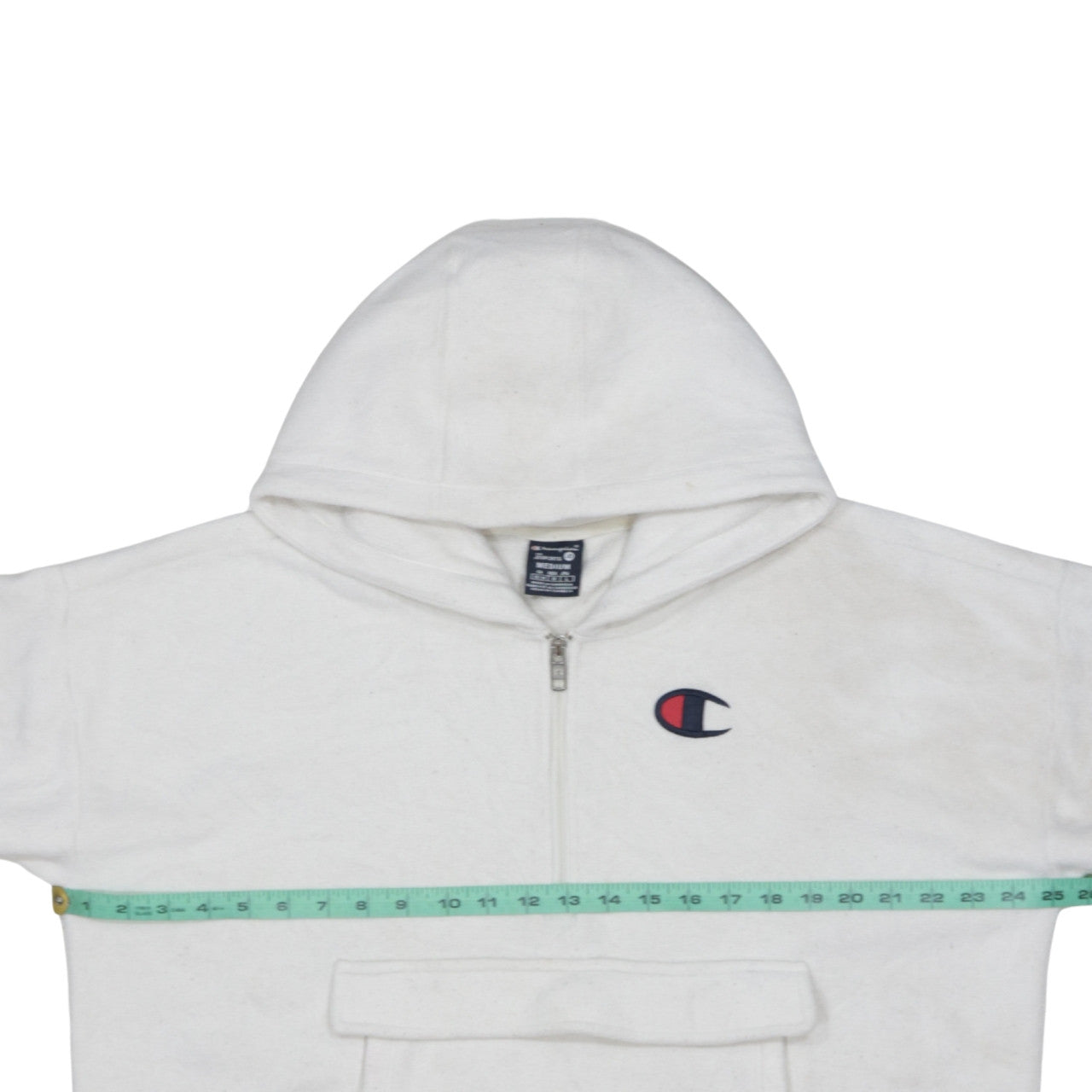 Womens UK Size M Champion White Pullover Hoodie