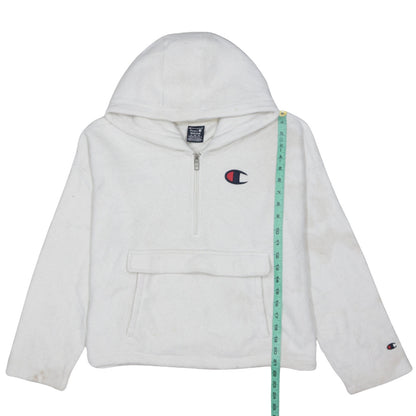 Womens UK Size M Champion White Pullover Hoodie