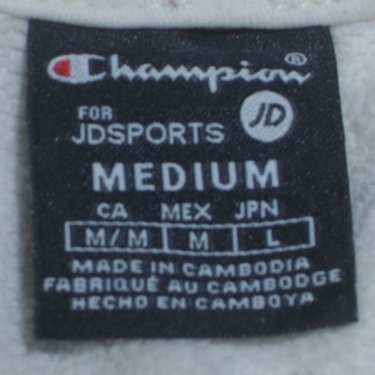 Womens UK Size M Champion White Pullover Hoodie