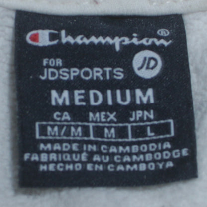 Womens UK Size M Champion White Pullover Hoodie