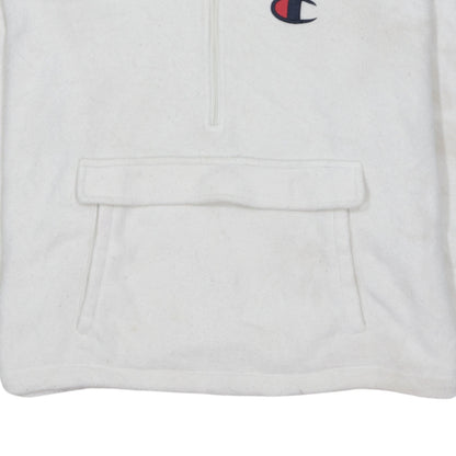 Womens UK Size M Champion White Pullover Hoodie