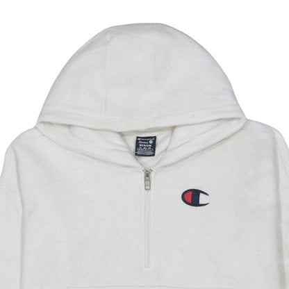Womens UK Size M Champion White Pullover Hoodie