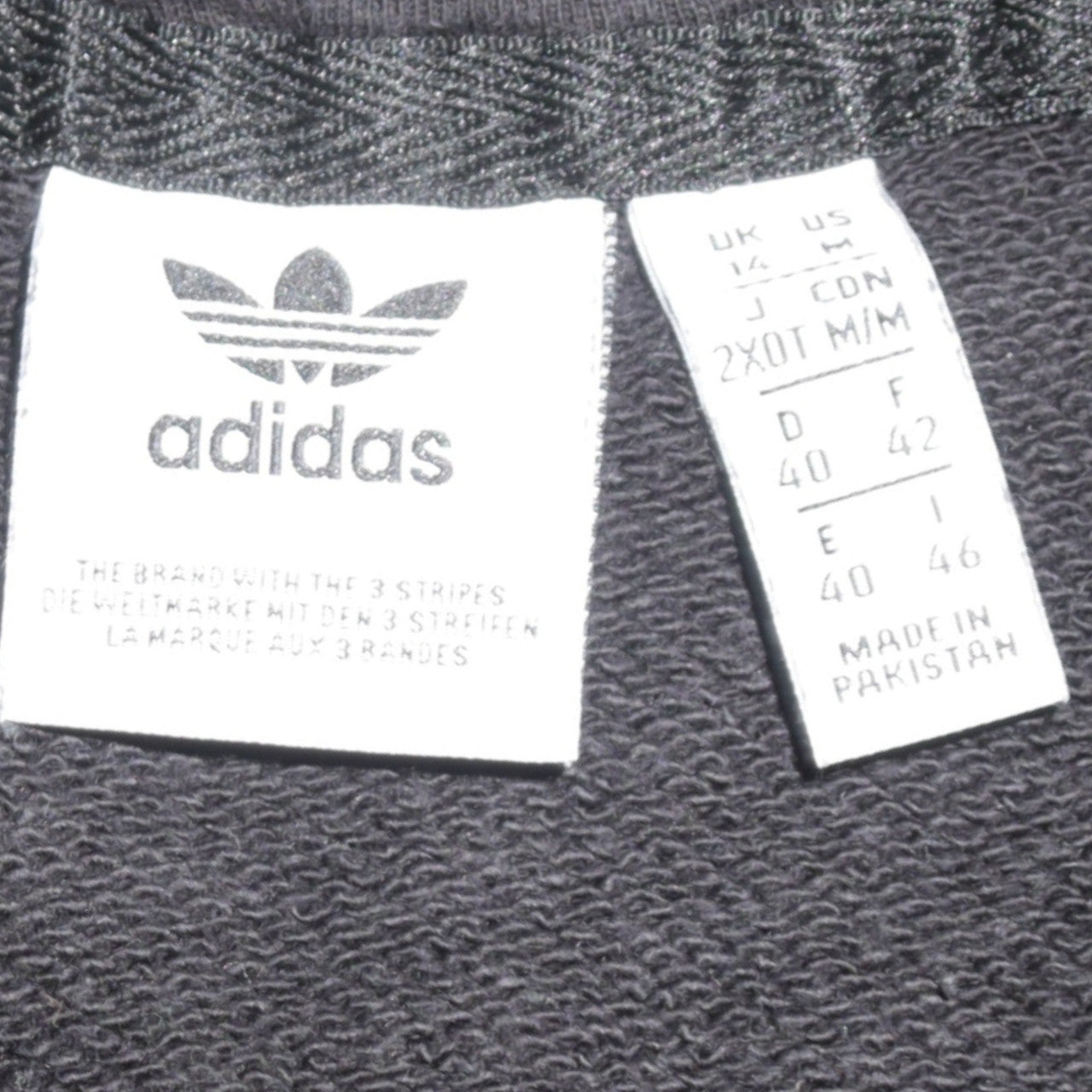 Womens UK Size 14 adidas Black Pullover Hoodie