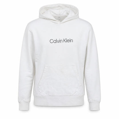 Mens UK Size M Calvin Klein White Pullover Hoodie