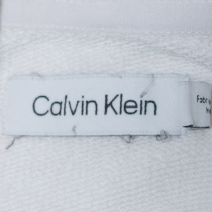 Mens UK Size M Calvin Klein White Pullover Hoodie