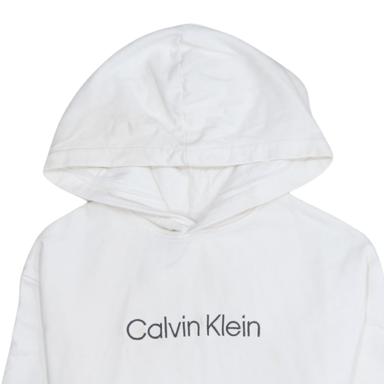 Mens UK Size M Calvin Klein White Pullover Hoodie