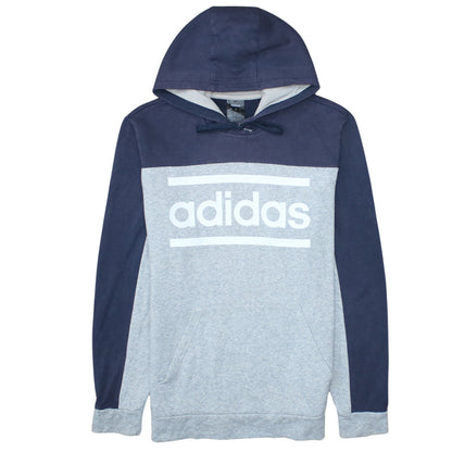 Mens UK Size L adidas Grey Pullover Hoodie