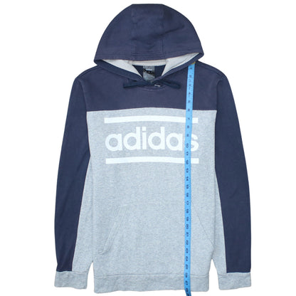 Mens UK Size L adidas Grey Pullover Hoodie