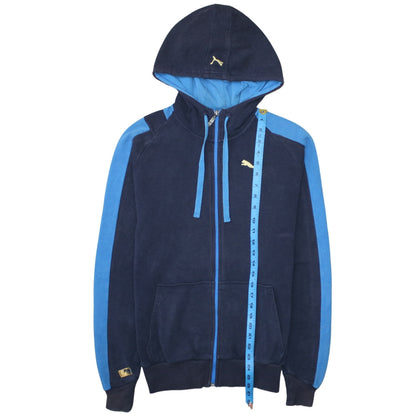 Mens UK Size S PUMA Blue Full Zip Hoodie