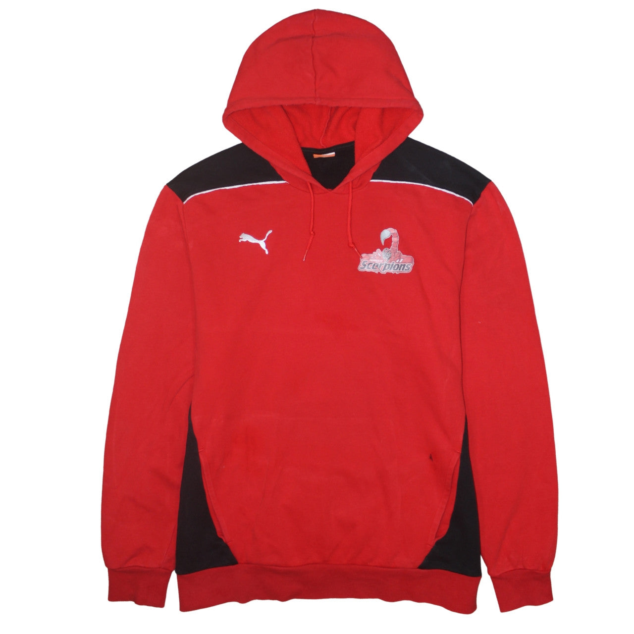 Mens UK Size 2XL PUMA Red Pullover Hoodie