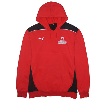 Mens UK Size 2XL PUMA Red Pullover Hoodie