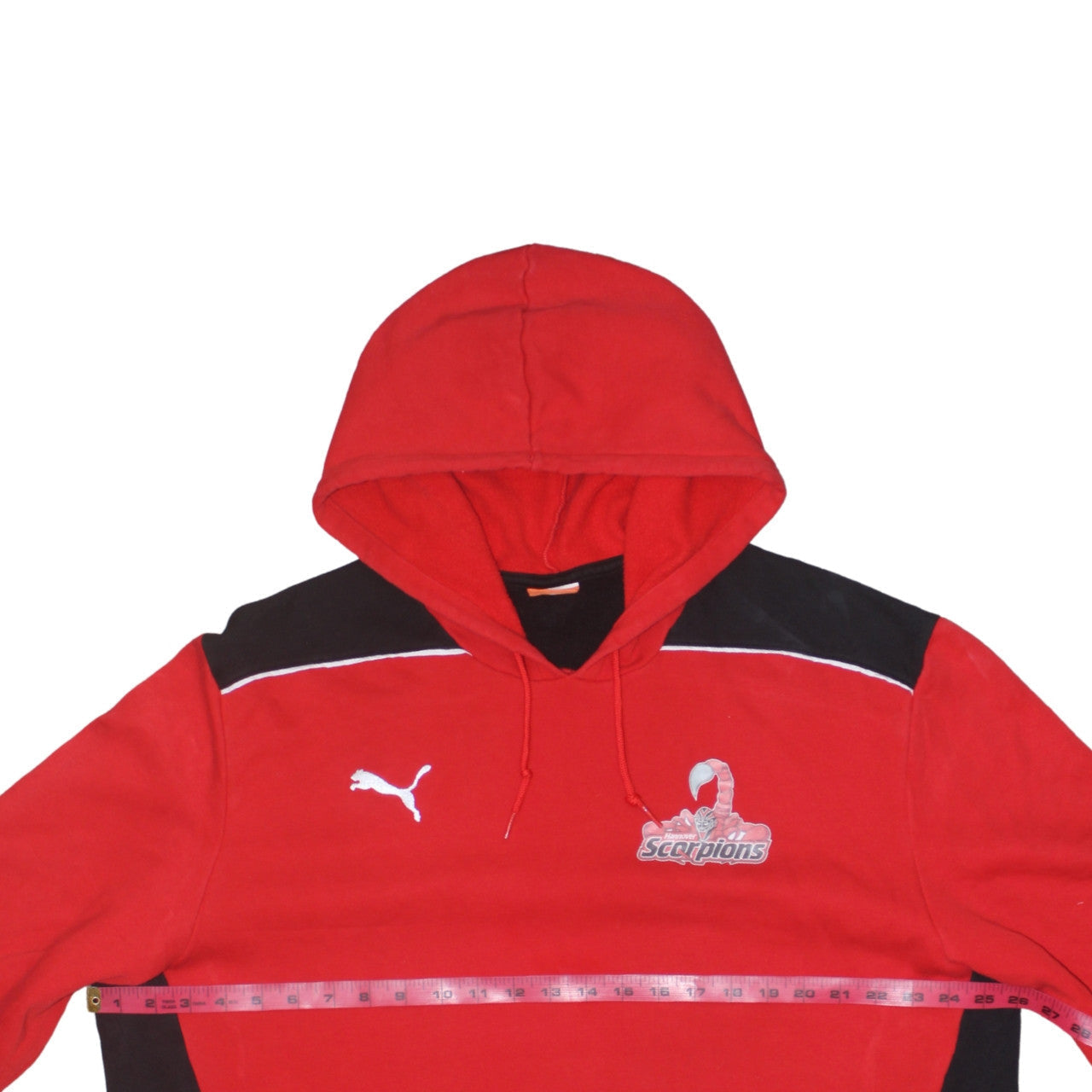 Mens UK Size 2XL PUMA Red Pullover Hoodie