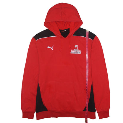 Mens UK Size 2XL PUMA Red Pullover Hoodie